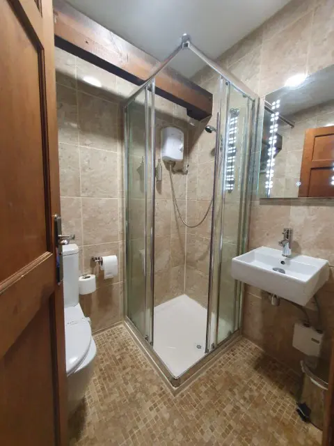 two bedroom apartment shower room